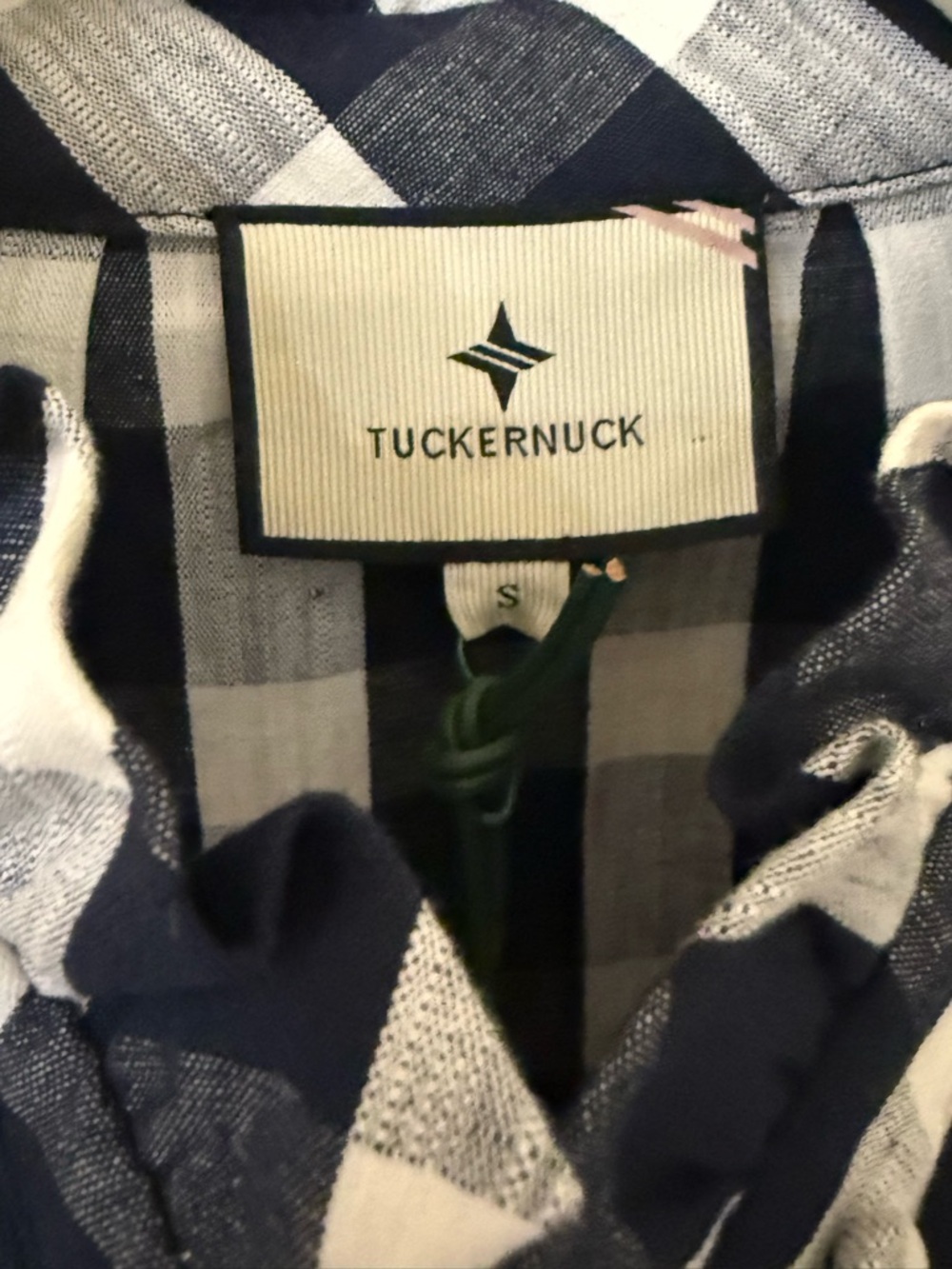 Tuckernuck navy and White Gingham Tate Dress - Picture 4 of 9